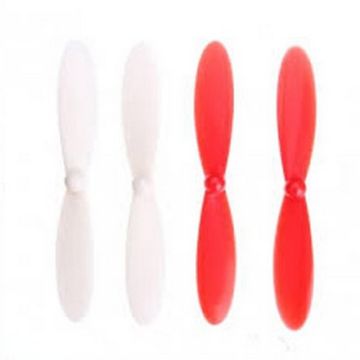 Hubsan X4D Mini Quadcopter Propellors (Red/White)