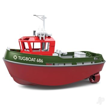 Henglong 1:72 Mini Tugboat, RTR Green (230mm) RC Model Boat