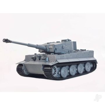 Henglong 1:24 Tiger 1 RC Tank w/ IR + Shooter + Sound (Grey)