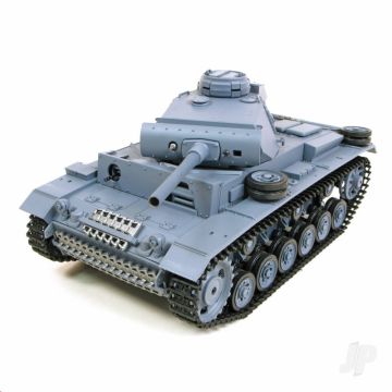 Heng Long 1:16 German Panzer III Tank (2.4GHz + Shooter + Smoke + Sound)