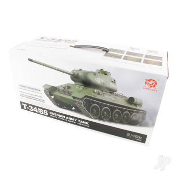 Henglong 1:16 Russian T-34/85 1944 RTR RC Tank (IR, Shoots, Smokes & Sound)