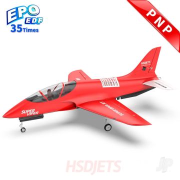 HSD Jets Super Viper 105mm EDF 12S Foam Jet, Red (PNP)