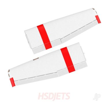 HSD Jets Main Wing Complete (Servos + Lights) (Red) (for 182 2000mm)