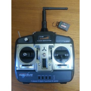 Top Gun Park Flite Suplex 424 | 4 Channel Transmitter & 7 Channel Receiver Combo | Mode 1 | 2.4Ghz