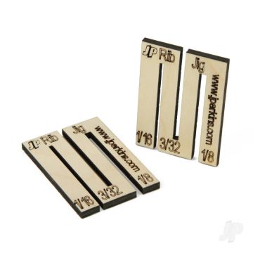 JP Rib Jig 1/16, 3/32 and 1/8 (2pcs) Tool For RC Model Planes