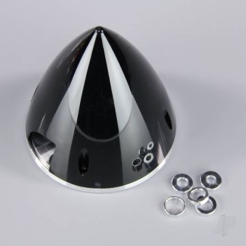 JP 102mm Black Spinner (with Aluminium Back Plate) For RC Model Plane