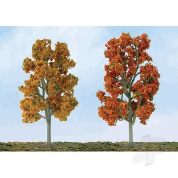 JTT 92105 Scenic Fall Sycamore, 5" to 5.5", HO-Scale, (3 pack) Trees For Scenic Diorama Model Trains