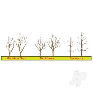 JTT 94122 Deciduous Tree Armature, 4", (3 pack) For Scenic Diorama Model Trains
