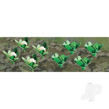 JTT 95530 Broccoli & Cauliflower, 5/8" width, O-Scale, (20 pack) For Scenic Diorama Model Trains