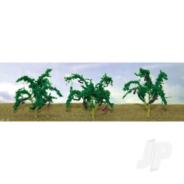 JTT 95578 Eggplant, O-Scale, (6 pack) For Scenic Diorama Model Trains