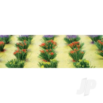 JTT 95581 Detachable Flower Bushes, HO-Scale, (30 pack) For Scenic Diorama Model Trains