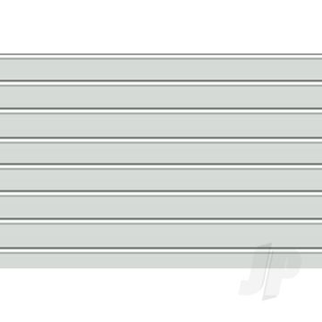 JTT 97407 Ribbed Roof, HO-Scale, 1/100, (2 pack) For Scenic Diorama Model Trains