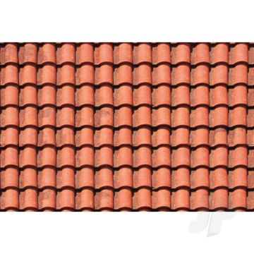 JTT 97435 Spanish Tile, 1/48, O-Scale, (2 pack) For Scenic Diorama Model Trains