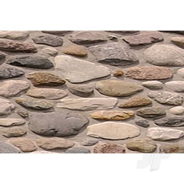 JTT 97442 Field Stone, 1/100, HO-Scale, (2 pack) For Scenic Diorama Model Trains