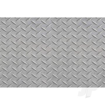 JTT 97449 Diamond Plate, 1/100, HO-Scale, (2 pack) For Scenic Diorama Model Trains