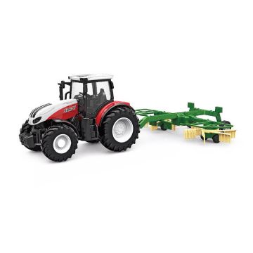 Korody RC 1:24 Tractor w/ Working lights & rotary rake attachment!