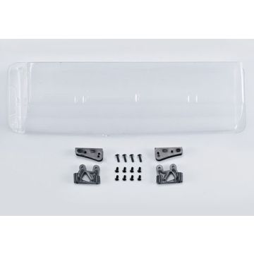 Killerbody RC Car Clear Polycarbonate Rear Wing & Mounts For 1/7