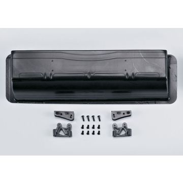 Killerbody RC Car Carbon Fibre Polycarbonate Rear Wing & Mounts For 1/7