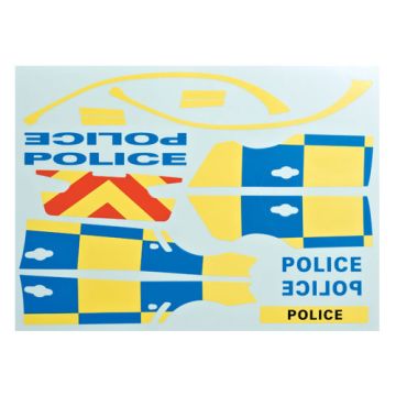 Killerbody RC Car Decal Sheet for Police Car