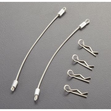 Killerbody RC Car Body Rope w/Clip Set (Metal) 120mm