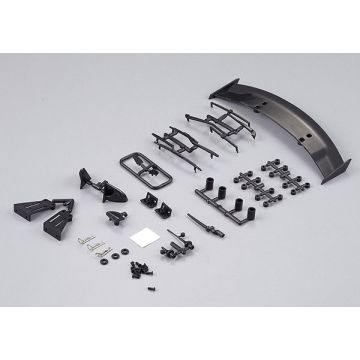 Killerbody RC Car 1/10 TC Basic Plastic Parts (Black Finish)