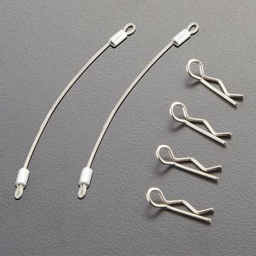 Killerbody RC Car Body Rope W/Clip Set (Metal) 80mm