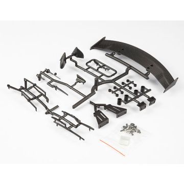 Killerbody RC Car 1/10 TC Basic Plastic Parts (Carbon Fiber Finish)