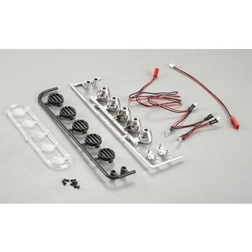 Killerbody RC Car Black Spot Lights W/Led Unit Set (5)