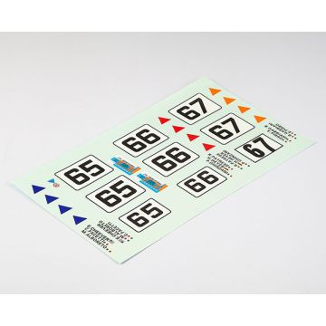 Killerbody RC Car Decal Sheet Lancia Beta Montecarlo (Num/Drivers)