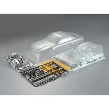 Killerbody RC Car Nissan Skyline R34 195mm Clear Body