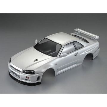 Killerbody RC Car Nissan Skyline R34 195mm Finished Body-White