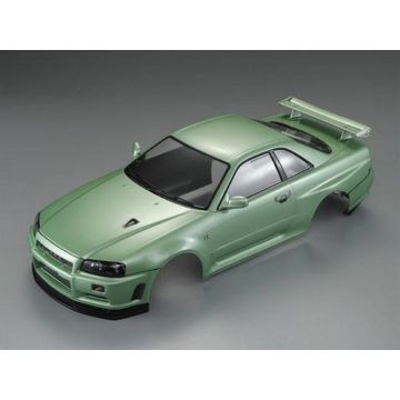 Killerbody RC Car Nissan Skyline R34 195mm Finished Body-Green