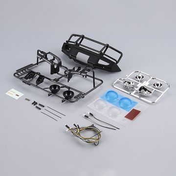 Killerbody RC Car 1/10 Alloy Bumper w/LEDs Upgrade Sets Matt-Black