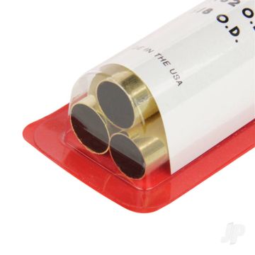 K&S 3402 Round Brass Telescopic Tube Large OD Assortment Pack 12" x .014"