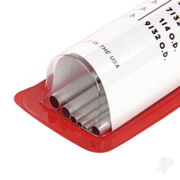 K&S 3403 Round Aluminium Telescopic Tube Assortment Pack 12" x .014"