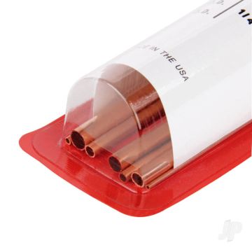 K&S 3404 Round Copper Telescopic Tube Assortment Pack 12" x .014"