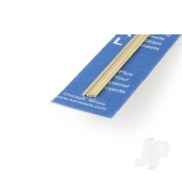 K&S 5072 Bendable Soft Round Brass Rod 1/16" & 3/64" x 12" (1 each)