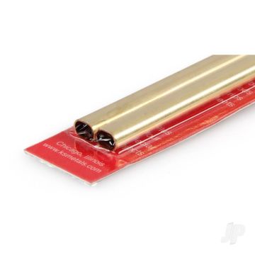 K&S 5095 Large Brass Oval Tube  .014" x 12" (1 pcs)