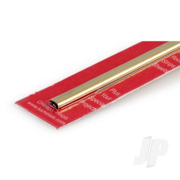 K&S 8122 Small Brass Streamline 1/4"  x 12" x .014" (1 pcs)