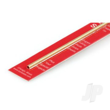 K&S 8127 Round Brass Tube 1/8" x 12" x .014" (1 pcs)