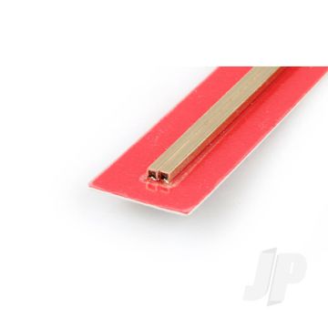 K&S 8150 Square Brass Tube 3/32" x 12" x .014" (2 pcs)