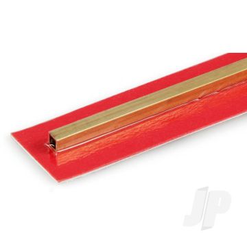 K&S 8151 Square Brass Tube 1/8" x 12" x .014" (1 pcs)