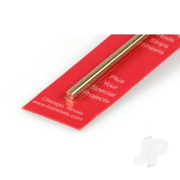 K&S 8165 Solid Brass Rod 5/32" x 12" (1 pcs)
