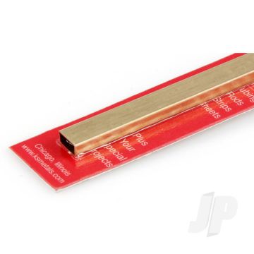 K&S 8268 Rectangular Brass Tube 3/16" x 3/8" x 12" x .014" (1 pcs)