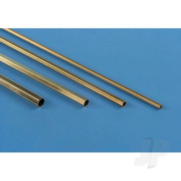 K&S 8271 Hexagon Brass Tube 3/32" x 12" x .014" (1 pcs)