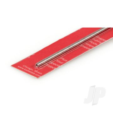 K&S 87111 Round Stainless Steel Tube 1/8" x 12" x .030"/22ga. (1 pcs)