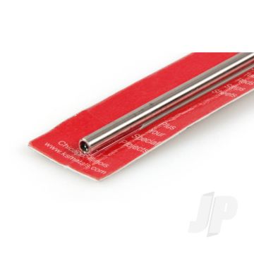K&S 87113 Round Stainless Steel Tube 3/16" x 12" x .030"/22ga. (1 pcs)