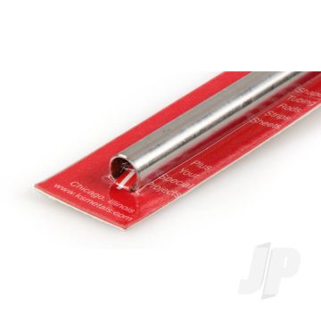 K&S 87119 Round Stainless Steel Tube 3/8" x 12" x .030"/22ga. (1 pcs)