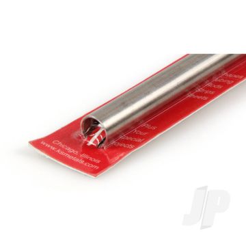 K&S 87121 Round Stainless Steel Tube 7/16" x 12" x .030"/22ga. (1 pcs)