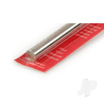 K&S 87143 Round Stainless Steel Rod 3/8" x 12" x  (1 pcs)